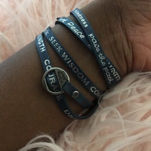 Wrap Around Navy Blue Good Works Bracelet!